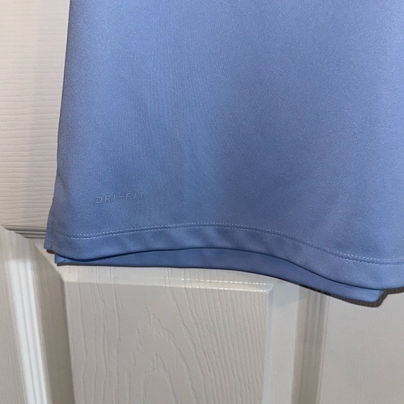 Nike Dri Fit Womens Collared Golf Shirt Size Medium Periwinkle Color - Picture 4 of 7
